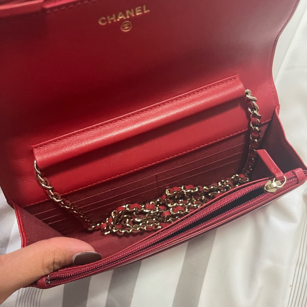 Chanel Red Crossbody Gem